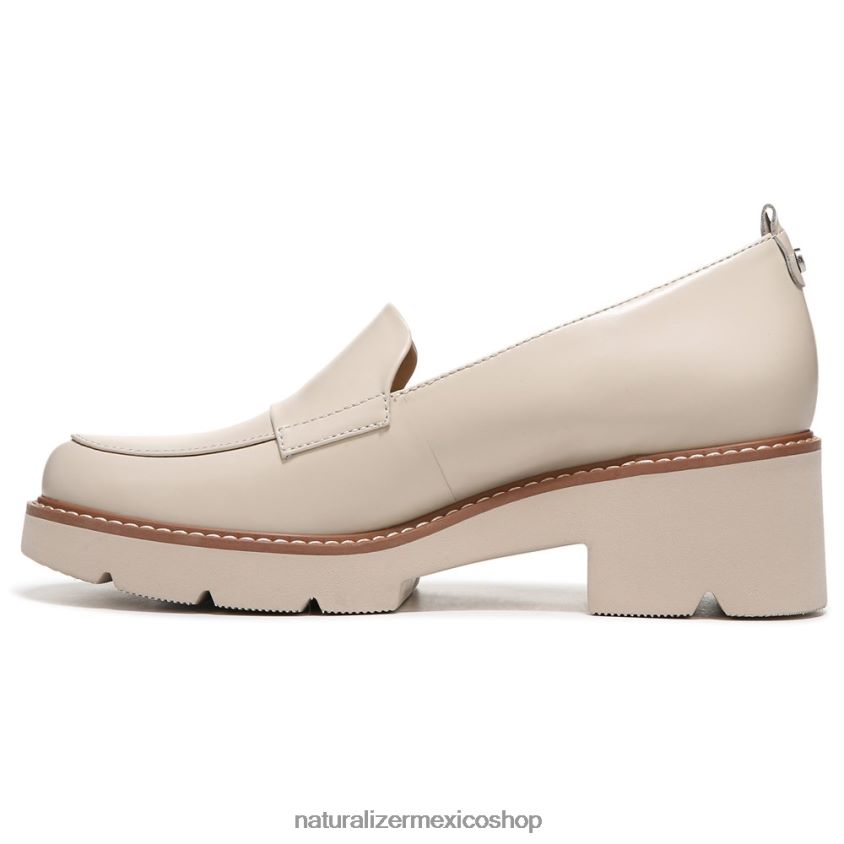 mocasines | mocasines con suela dentada Darry 60D4P0166 Naturalizer mujer cuero de piel de porcelana - Imagen 3