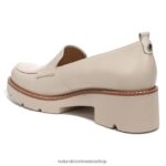 mocasines | mocasines con suela dentada Darry 60D4P0166 Naturalizer mujer cuero de piel de porcelana - Imagen 8