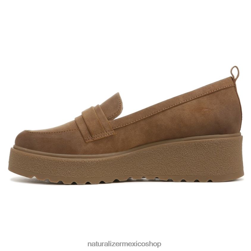 mocasines | mocasines soul joyla 60D4P0552 Naturalizer mujer pan de plátano tela marrón - Imagen 3