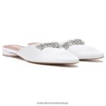 mulas | mula pyaar 60D4P0101 Naturalizer mujer tela blanca de seda