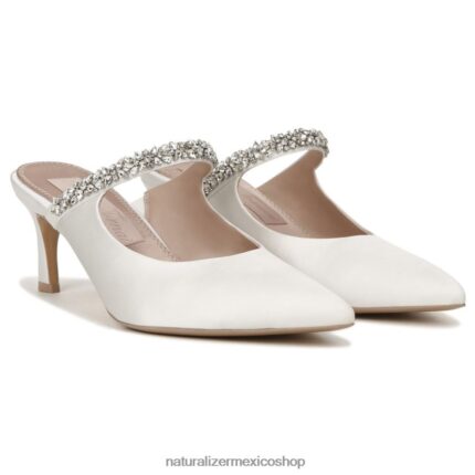 mulas | mule de vestir liefde 60D4P0316 Naturalizer mujer tela blanca de seda