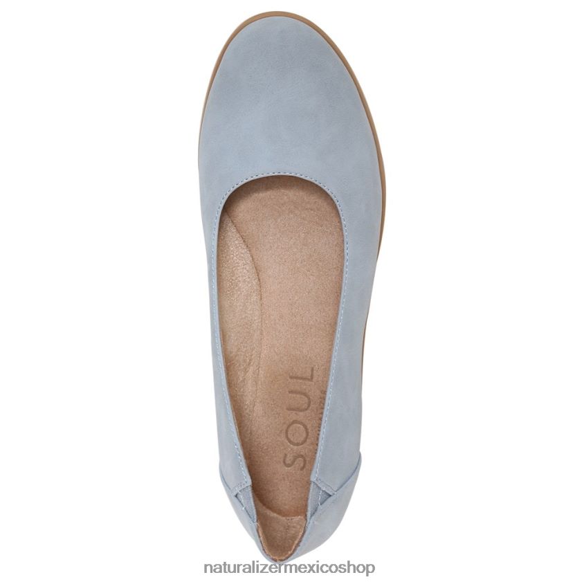 pisos | alma idea bailarina plana 60D4P0365 Naturalizer mujer polvo azul sintético - Imagen 4