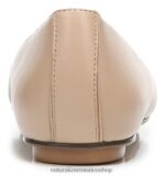 pisos | bailarinas maxwell 60D4P0175 Naturalizer mujer crema brulée de cuero - Imagen 6