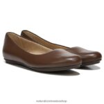 pisos | bailarinas maxwell 60D4P0178 Naturalizer mujer cuero de cacao