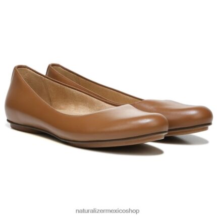 pisos | bailarinas maxwell 60D4P0179 Naturalizer mujer cuero de té inglés