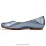 pisos | bailarinas maxwell 60D4P0190 Naturalizer mujer cuero azul aire océano - Imagen 3