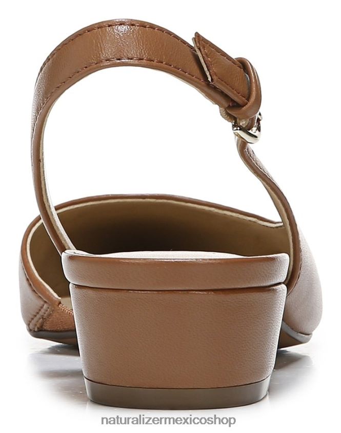 pisos | bancos puntiagudos planos 60D4P084 Naturalizer mujer cuero de té inglés - Imagen 6