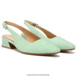 pisos | lesley vestido plano 60D4P0590 Naturalizer mujer ante verde menta