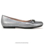 pisos | maxwell poco plano 60D4P052 Naturalizer mujer cuero plateado - Imagen 2
