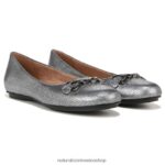 pisos | maxwell poco plano 60D4P052 Naturalizer mujer cuero plateado
