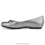 pisos | maxwell poco plano 60D4P052 Naturalizer mujer cuero plateado - Imagen 3