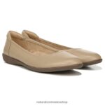 pisos | plana flexible 60D4P0569 Naturalizer mujer cuero desnudo