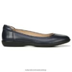 pisos | plana flexible 60D4P0570 Naturalizer mujer cuero azul marino - Imagen 2