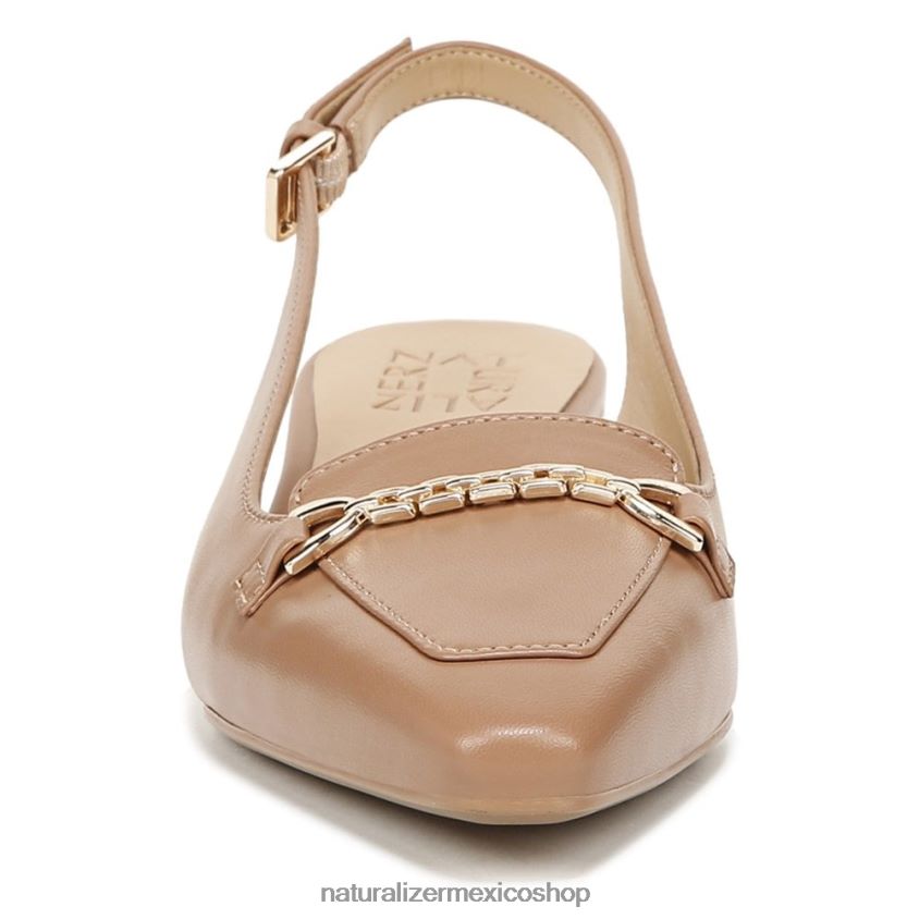 pisos | zapatos planos lindsey con tira trasera 60D4P056 Naturalizer mujer cuero marrón avellana - Imagen 5
