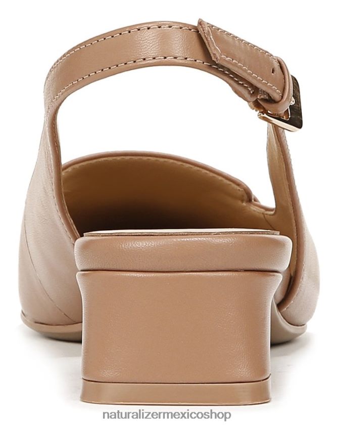 pisos | zapatos planos lindsey con tira trasera 60D4P056 Naturalizer mujer cuero marrón avellana - Imagen 6