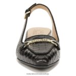 pisos | zapatos planos lindsey con tira trasera 60D4P057 Naturalizer mujer cuero negro - Imagen 5
