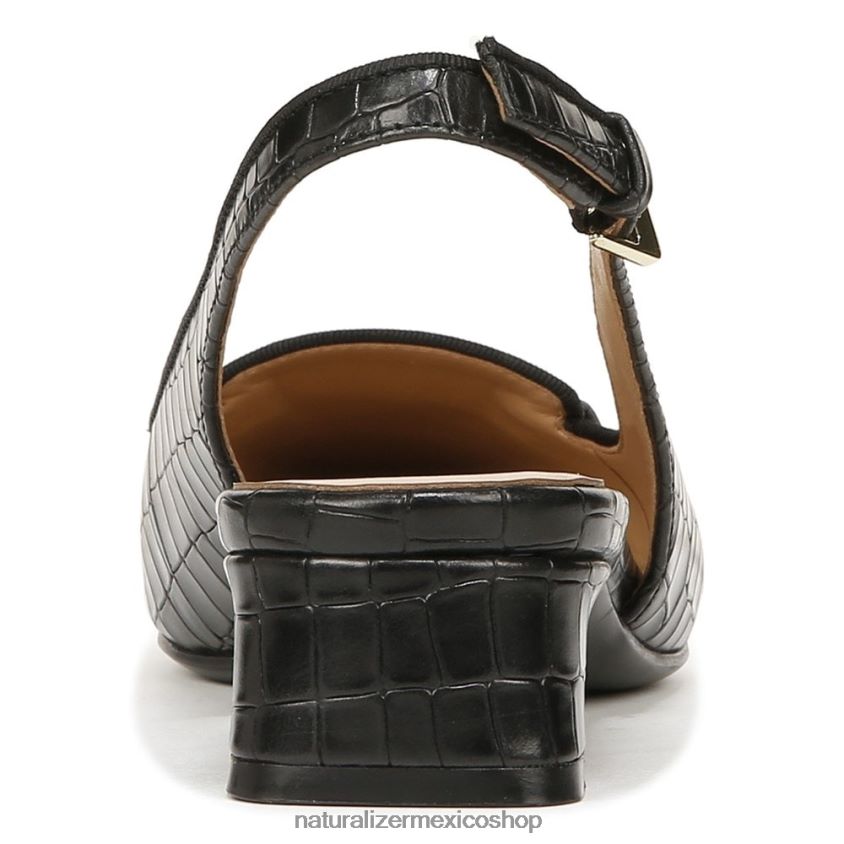 pisos | zapatos planos lindsey con tira trasera 60D4P057 Naturalizer mujer cuero negro - Imagen 6