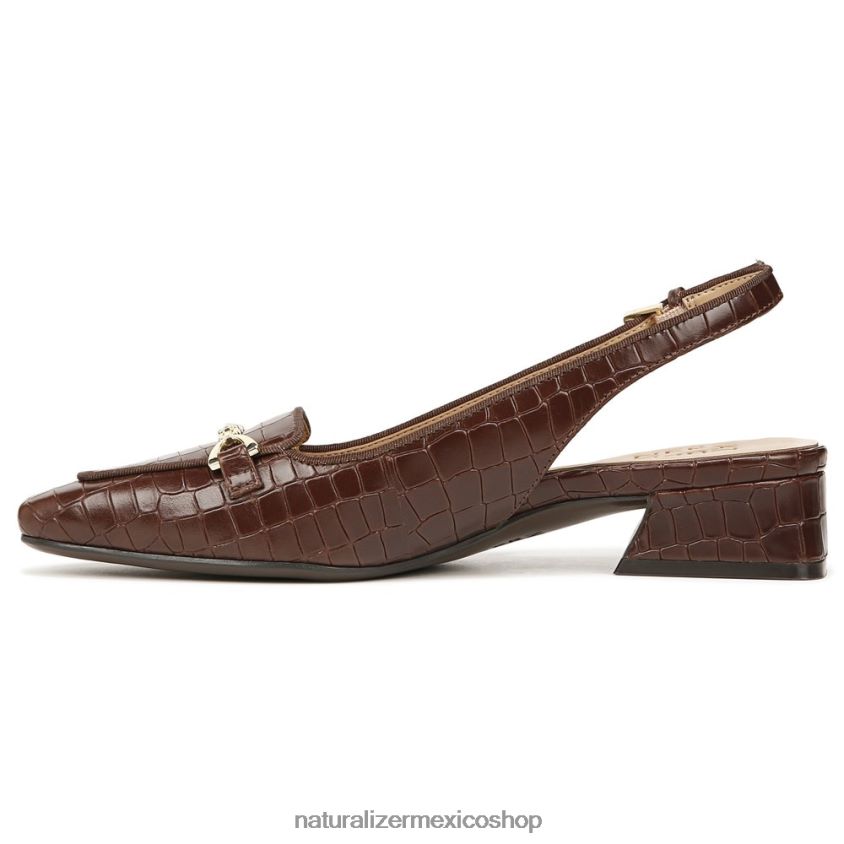 pisos | zapatos planos lindsey con tira trasera 60D4P058 Naturalizer mujer cuero marron bruno - Imagen 3