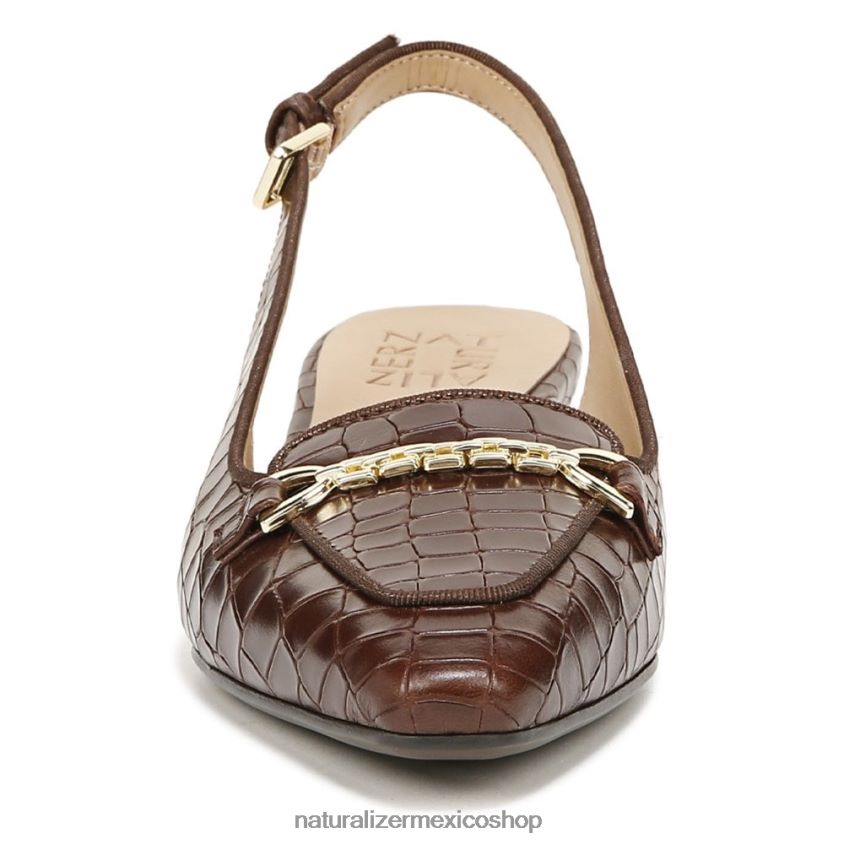 pisos | zapatos planos lindsey con tira trasera 60D4P058 Naturalizer mujer cuero marron bruno - Imagen 5