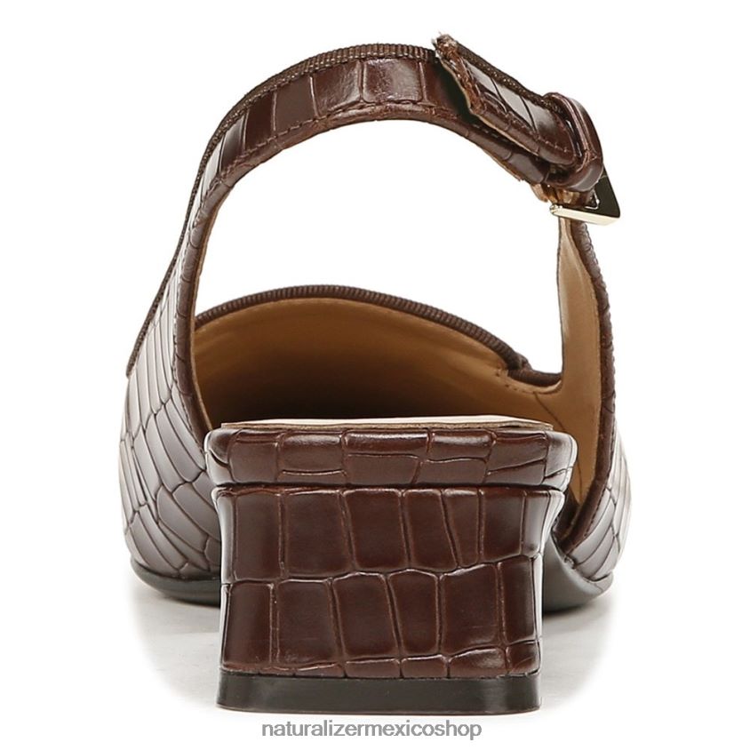 pisos | zapatos planos lindsey con tira trasera 60D4P058 Naturalizer mujer cuero marron bruno - Imagen 6