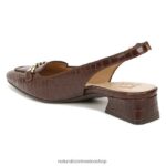 pisos | zapatos planos lindsey con tira trasera 60D4P058 Naturalizer mujer cuero marron bruno - Imagen 8