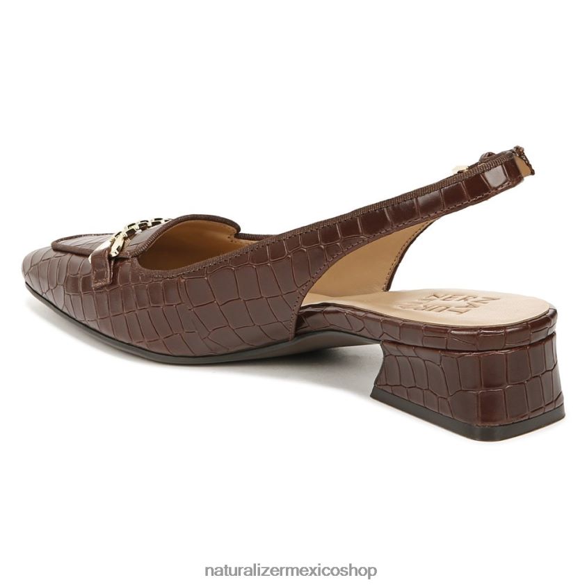 pisos | zapatos planos lindsey con tira trasera 60D4P058 Naturalizer mujer cuero marron bruno - Imagen 8