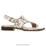 sandalias | 27 editar sandalia eris 60D4P0611 Naturalizer mujer piel de cobra marfil - Imagen 2
