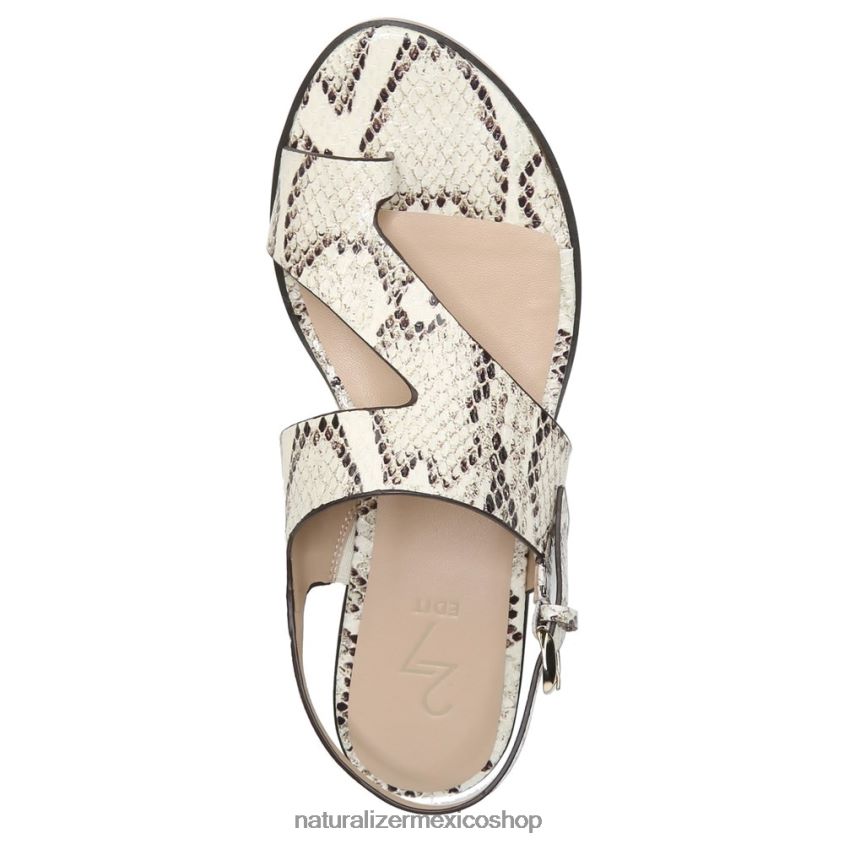 sandalias | 27 editar sandalia eris 60D4P0611 Naturalizer mujer piel de cobra marfil - Imagen 4
