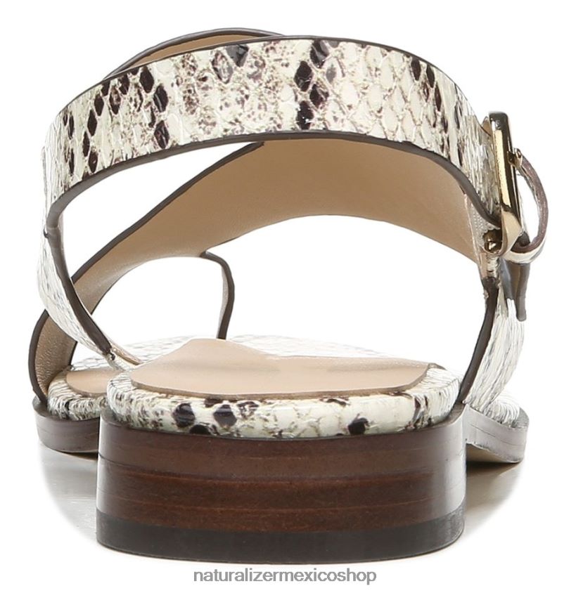 sandalias | 27 editar sandalia eris 60D4P0611 Naturalizer mujer piel de cobra marfil - Imagen 6