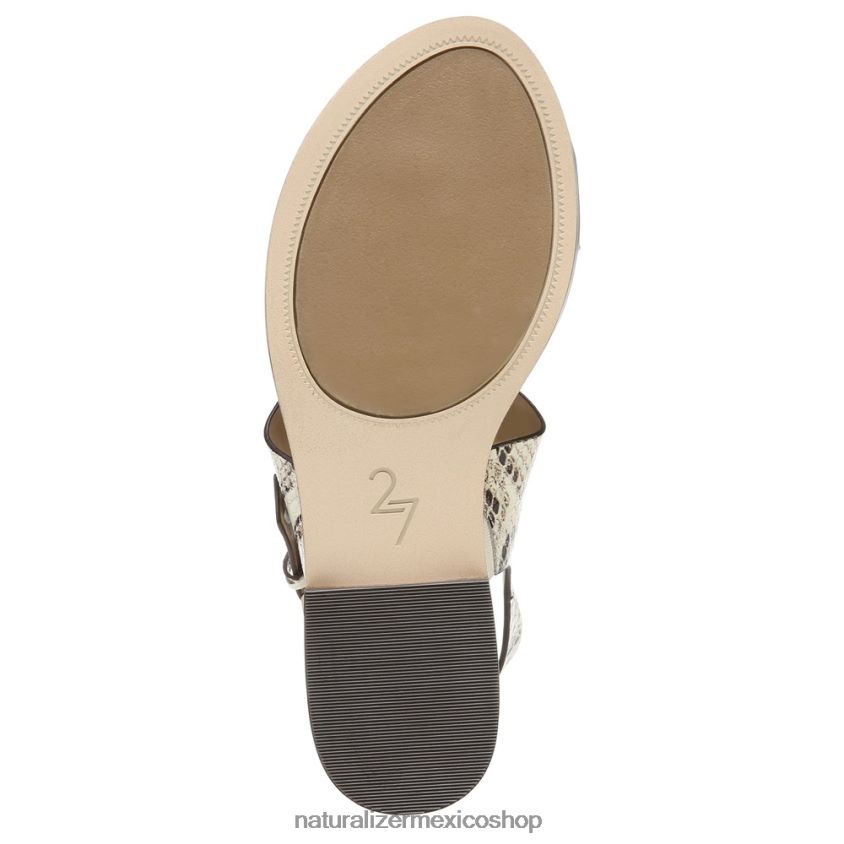 sandalias | 27 editar sandalia eris 60D4P0611 Naturalizer mujer piel de cobra marfil - Imagen 7