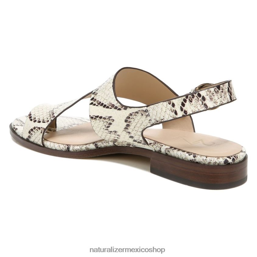 sandalias | 27 editar sandalia eris 60D4P0611 Naturalizer mujer piel de cobra marfil - Imagen 8