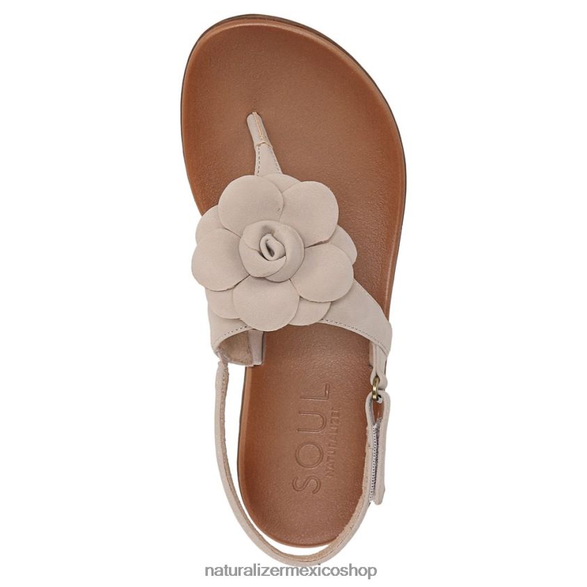 sandalias | alma cantar 2 tanga 60D4P0576 Naturalizer mujer sintético beige porcelana - Imagen 4