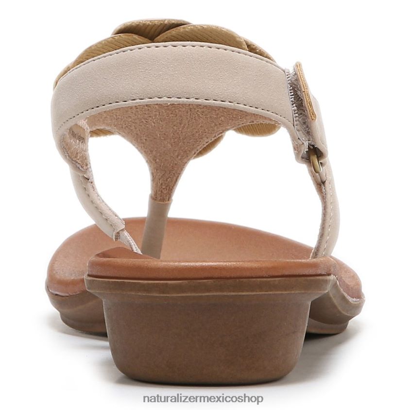sandalias | alma cantar 2 tanga 60D4P0576 Naturalizer mujer sintético beige porcelana - Imagen 6