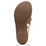 sandalias | alma cantar 2 tanga 60D4P0576 Naturalizer mujer sintético beige porcelana - Imagen 7