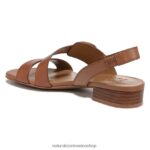 sandalias | sandalia 60D4P0245 Naturalizer mujer cuero marrón té inglés - Imagen 8