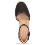 sandalias | sandalia alpargata bianca 60D4P0520 Naturalizer mujer tela negra - Imagen 4