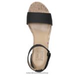 sandalias | sandalia areda con cuña 60D4P0317 Naturalizer mujer sintético negro - Imagen 4