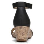 sandalias | sandalia areda con cuña 60D4P0317 Naturalizer mujer sintético negro - Imagen 6