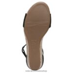 sandalias | sandalia areda con cuña 60D4P0317 Naturalizer mujer sintético negro - Imagen 7