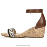 sandalias | sandalia areda con cuña 60D4P0318 Naturalizer mujer multitejido/sintético tostado - Imagen 3
