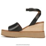 sandalias | sandalia con cuña brynn 60D4P0362 Naturalizer mujer cuero negro - Imagen 3