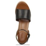 sandalias | sandalia con cuña brynn 60D4P0362 Naturalizer mujer cuero negro - Imagen 4