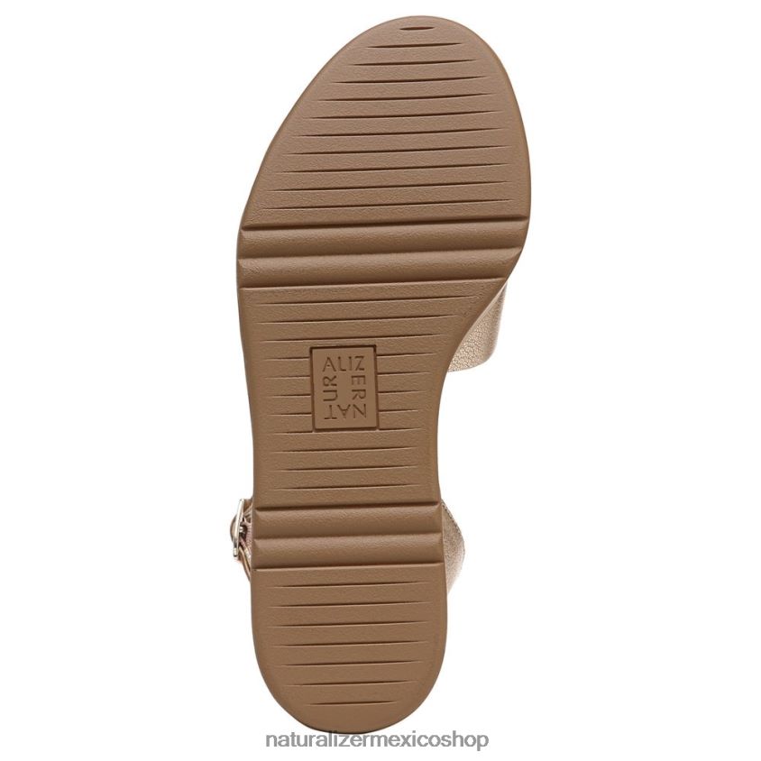 sandalias | sandalia con cuña brynn 60D4P0363 Naturalizer mujer cuero dorado suave - Imagen 7