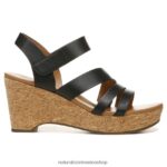 sandalias | sandalia con cuña cynthia 60D4P0367 Naturalizer mujer cuero negro - Imagen 2