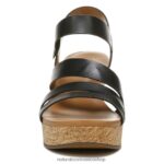 sandalias | sandalia con cuña cynthia 60D4P0367 Naturalizer mujer cuero negro - Imagen 5