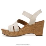 sandalias | sandalia con cuña cynthia 60D4P0368 Naturalizer mujer cuero de porcelana - Imagen 3