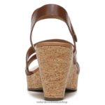sandalias | sandalia con cuña cynthia 60D4P0369 Naturalizer mujer cuero canela - Imagen 6