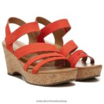 sandalias | sandalia con cuña cynthia 60D4P0370 Naturalizer mujer cuero de sorbete de melón