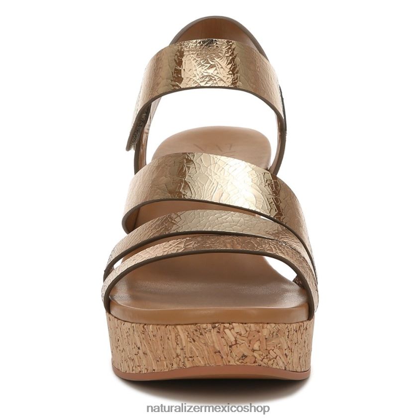 sandalias | sandalia con cuña cynthia 60D4P0372 Naturalizer mujer cuero bronce claro - Imagen 5
