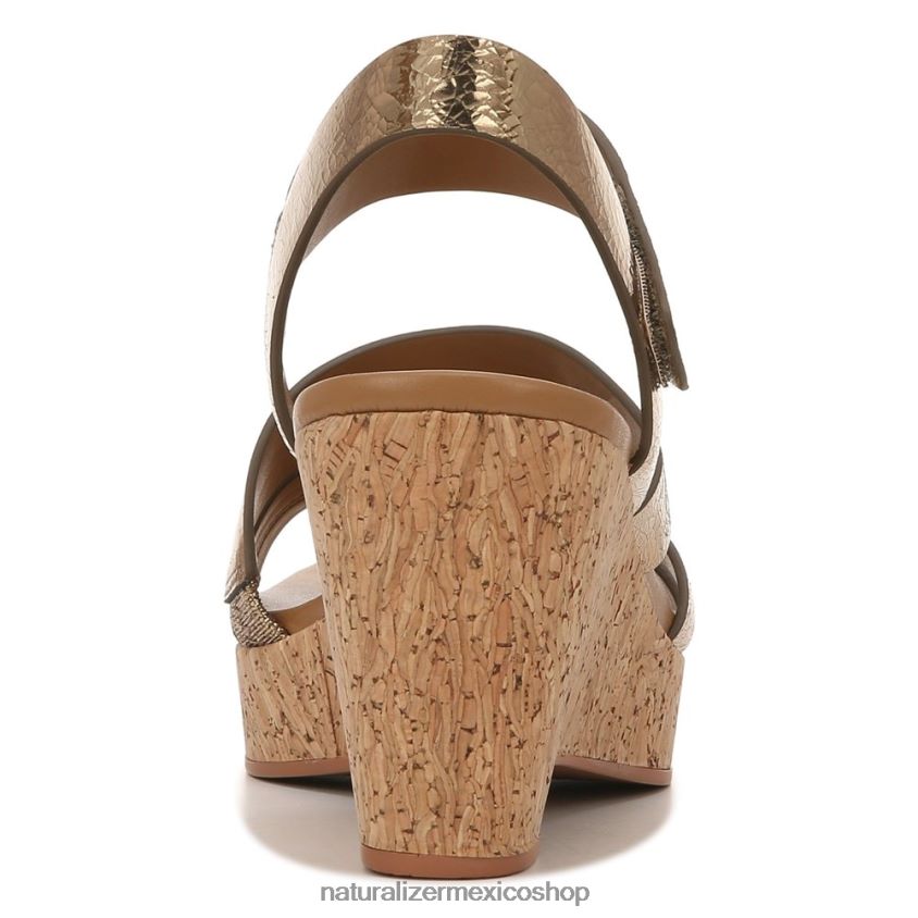 sandalias | sandalia con cuña cynthia 60D4P0372 Naturalizer mujer cuero bronce claro - Imagen 6